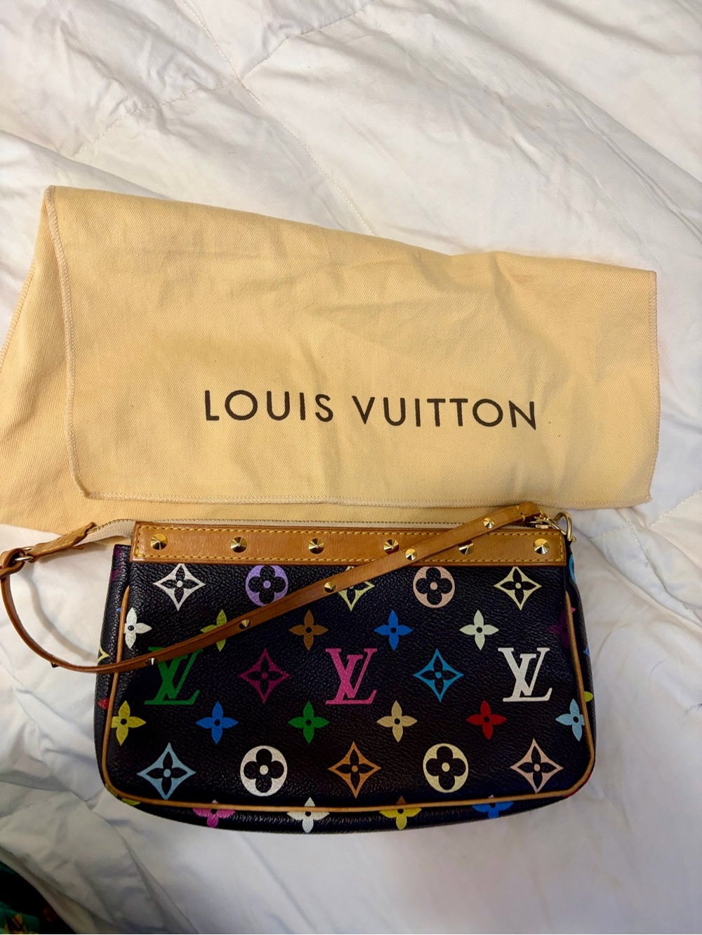 Louis Vuitton Multicolor Monogram Crossbody Bag - Black Canvas